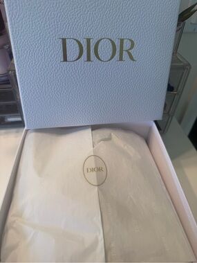 Dior White Box with Gold Logo and Seal new